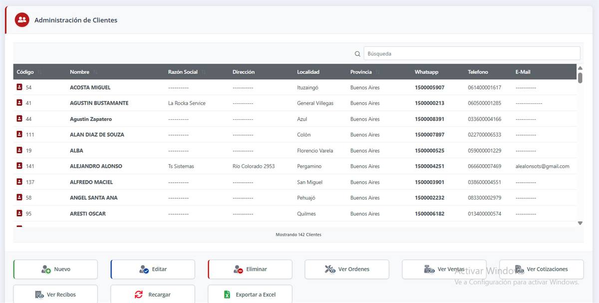 Módulo de Clientes de SST 2.5 Web
